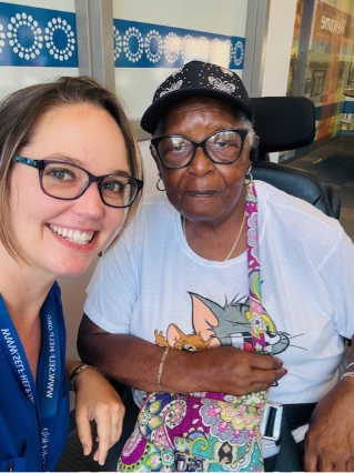 Leola (right) with our Atlanta director, Mandy (left)
